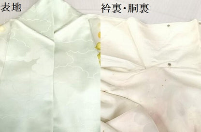 平和屋着物●訪問着 手描き 枝花文 金彩 正絹 逸品 AAAM6819ph
