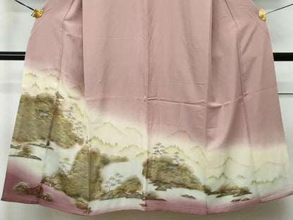 平和屋着物■豪華色留袖 京風景草木文 金彩 正絹 逸品 CAAK1273vf