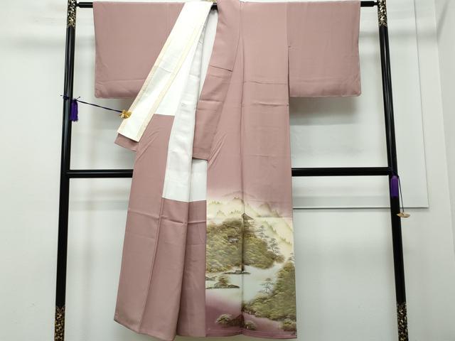平和屋着物■豪華色留袖 京風景草木文 金彩 正絹 逸品 CAAK1273vf