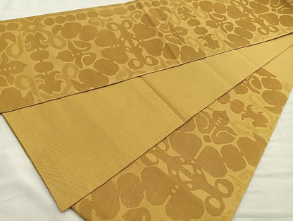 平和屋着物●六通柄 本袋帯 吉祥文 金糸 正絹 逸品 BAAJ2458ab