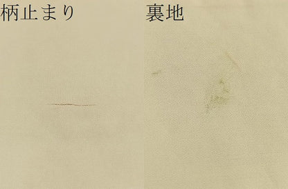 平和屋着物●六通柄袋帯 唐織 菊水冊子花文 金糸 正絹 逸品 BAAJ2475ab