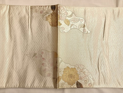 平和屋着物●太鼓柄袋帯 作家物 辻が花 金彩 正絹 逸品 BAAL2184du