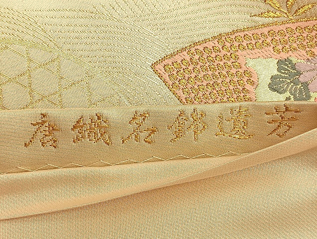 平和屋着物◎六通柄袋帯 唐織名錦遺芳 正絹 逸品 BAAL2242du