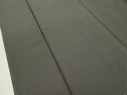 平和屋本店●超希少　本場黄八丈　黒八丈　紬　たつみ綾織　逸品　未使用　3s3576