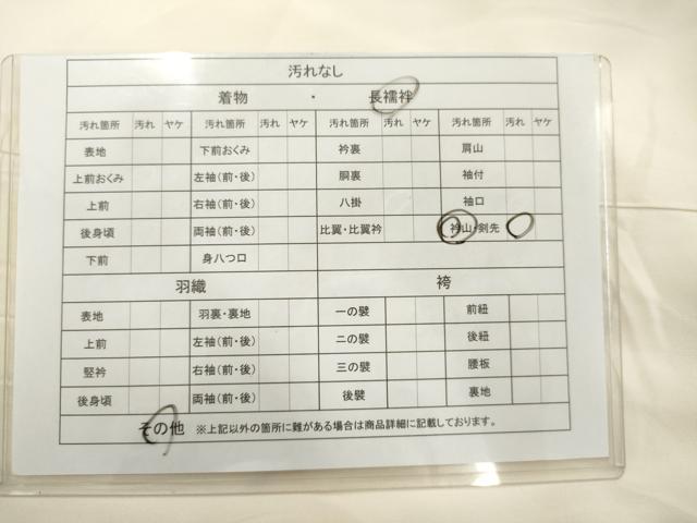 平和屋着物■長襦袢　無双仕立て　手描き　楽器文　銀彩　正絹　逸品　AAAN6119cs