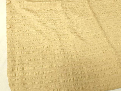 平和屋着物■道行コート　蜂蜜色　正絹　逸品　DAAK9014cm