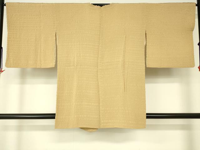 平和屋着物■道行コート　蜂蜜色　正絹　逸品　DAAK9014cm