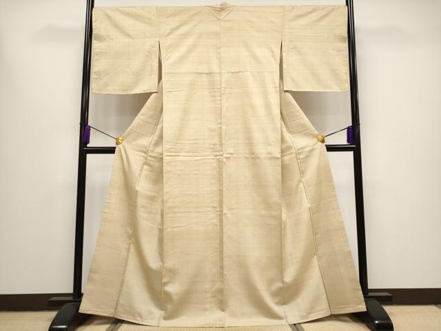 平和屋本店●極上 京都染織メーカー・貴久樹謹製 野蚕糸 ナチュラルタッサー ゴールデンムガ 枯色 証紙付 逸品 未使用 CYAA0771s4