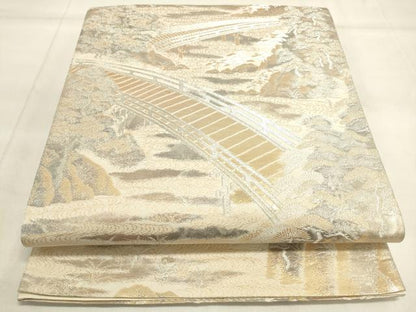 平和屋着物◎六通柄袋帯　京洛錦　金銀糸　二重引箔　正絹　逸品　DAAK8171bc