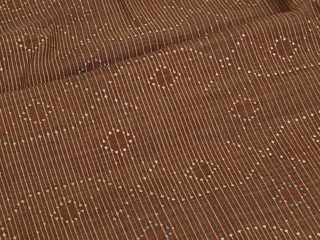 平和屋着物■道行コート 幾何学文様 ロング丈 正絹 逸品 DAAL9255cm