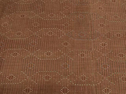 平和屋着物■道行コート 幾何学文様 ロング丈 正絹 逸品 DAAL9255cm