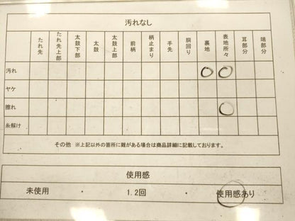 平和屋着物◎六通柄袋帯 牡丹文 金銀糸 正絹 逸品 AAAP6049fw