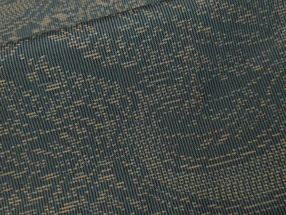 平和屋着物▲本場大島紬　泥染め　7マルキ　吉祥文　正絹　逸品　CAAM1342ev