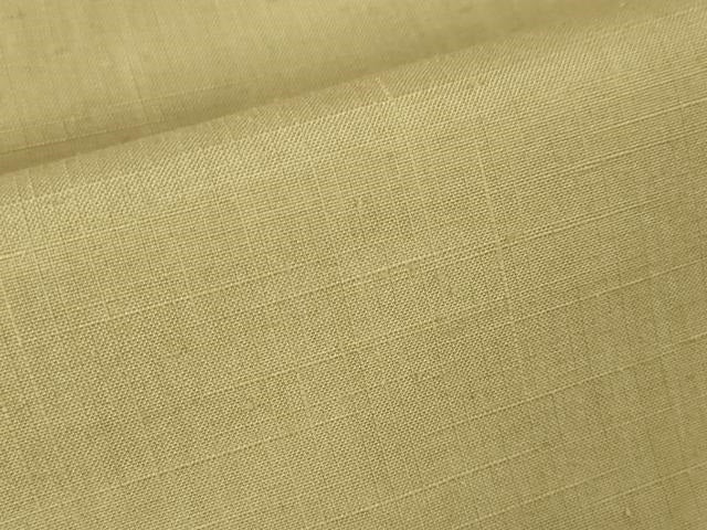 平和屋本店■極上　結城紬　色無地　丁子色　さが美扱い　証紙付き　逸品　未使用　DZAA3742kh5