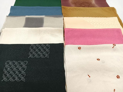 平和屋着物★和装小物　上質な帯揚げ　10枚セット　逸品　CAAK2742xe