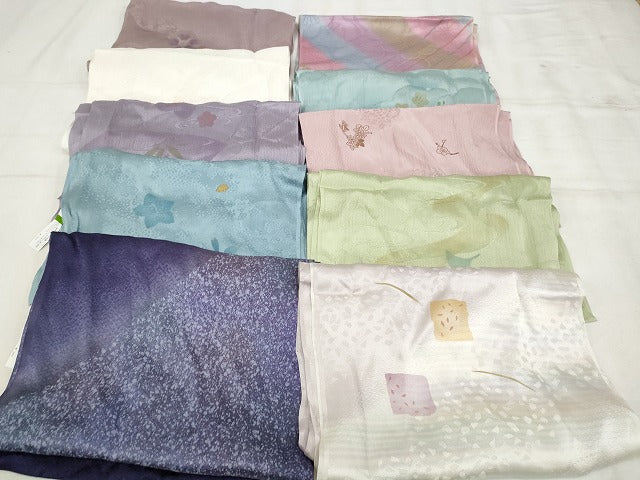 平和屋着物★和装小物 上質な帯揚げ 10枚セット 逸品 AAAO5785ps