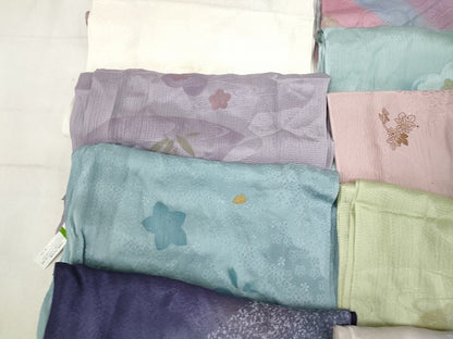 平和屋着物★和装小物 上質な帯揚げ 10枚セット 逸品 AAAO5785ps