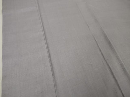 平和屋本店■極上　本場結城紬　重要無形文化財　色無地　白藤色　逸品　DZAA0246kh5