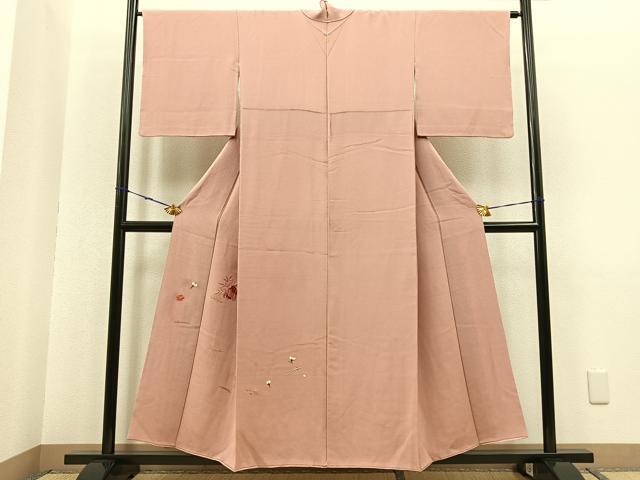 平和屋着物■豪華色留袖 総刺繍 貝桶吹き寄せ文 金糸 鬼しぼ縮緬 正絹 逸品 BAAQ7844yt