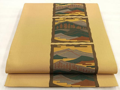 平和屋着物◎六通柄袋帯 紹紦 古今絵巻 正絹 逸品 BAAQ5890ea