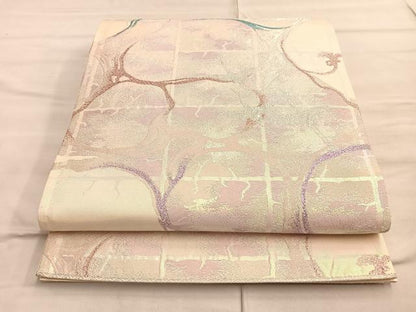 平和屋着物◎六通柄袋帯 幻想錦文 ダイヤ箔 正絹 逸品 BAAQ4077du