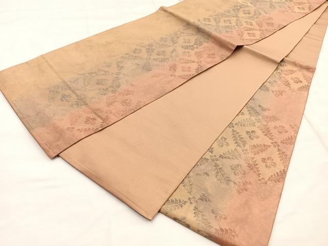 平和屋着物◎六通柄袋帯 ふくれ織 花菱文 正絹 逸品 BAAQ6237if