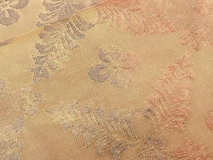 平和屋着物◎六通柄袋帯 ふくれ織 花菱文 正絹 逸品 BAAQ6237if
