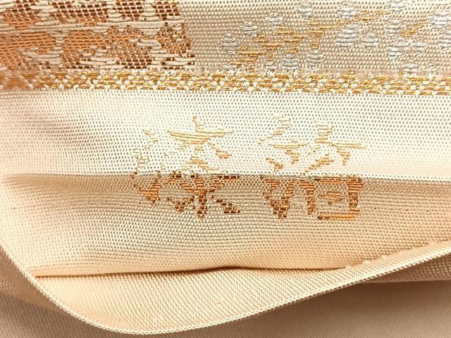 平和屋着物◎六通柄袋帯 光琳蒔絵草紙 漆箔 正絹 逸品 BAAQ9970cm