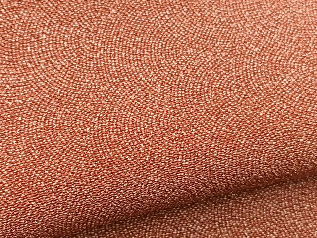 平和屋着物■江戸小紋　作家物　鮫小紋柄　鬼しぼ縮緬　正絹　逸品　未使用　BAAQ7349hv