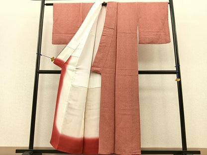 平和屋着物■江戸小紋　作家物　鮫小紋柄　鬼しぼ縮緬　正絹　逸品　未使用　BAAQ7349hv