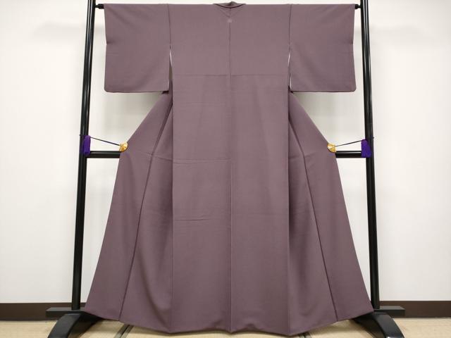 平和屋本店■極上　洗える最高級着物　＜英＞はなぶさ謹製　色無地　濃色　CYAA1736s5