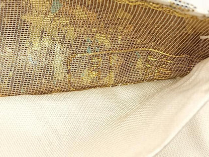 平和屋着物◎六通柄袋帯　金沢の春　引箔　正絹　逸品　BAAR2894cm