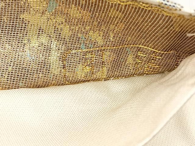 平和屋着物◎六通柄袋帯　金沢の春　引箔　正絹　逸品　BAAR2894cm