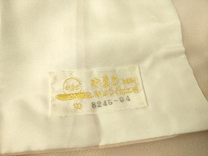 平和屋着物▽訪問着　単衣　洋花唐草文　金彩　やまと金ラベル　正絹　逸品　DAAQ3595az