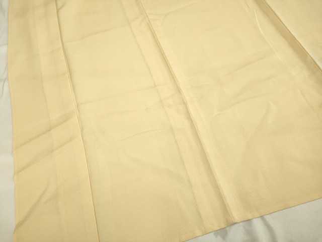 平和屋着物▽上質な色無地 単衣 蜂蜜色 正絹 逸品 DAAP7481du