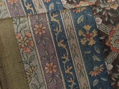 平和屋着物▽上質な紬 単衣 動物花間道 正絹 逸品 CAAQ0048vf