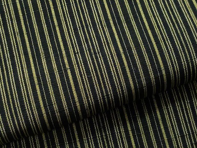 平和屋着物▽上質な紬 単衣 縞 正絹 逸品 CAAQ0047vf