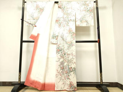 平和屋着物●創業460年・千總 小紋 草花文 金彩 伊勢丹扱い 正絹 逸品 DAAP7833yyy