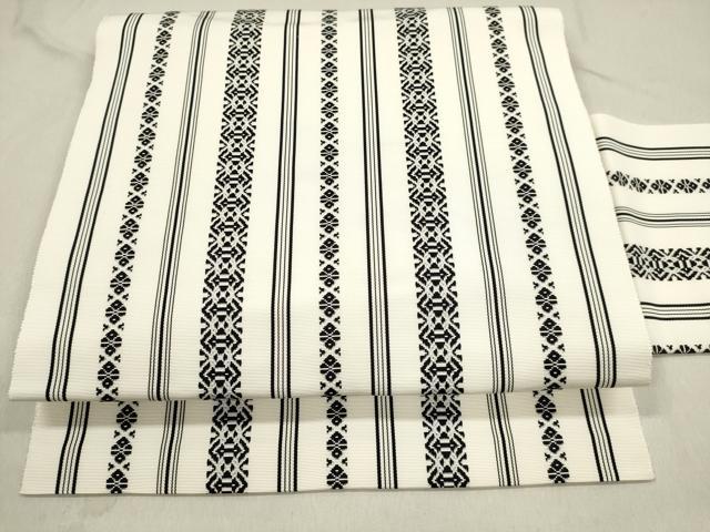 平和屋着物●本場筑前博多織 八寸名古屋帯 献上 さが美扱い 正絹 逸品 DAAP1795ic