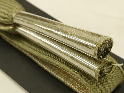 平和屋着物●和装小物　帯締め・帯揚げセット　琳派　流水花文　高麗組　暈し染め　金糸　丹後ちりめん　逸品　未使用　AAAS2709ay