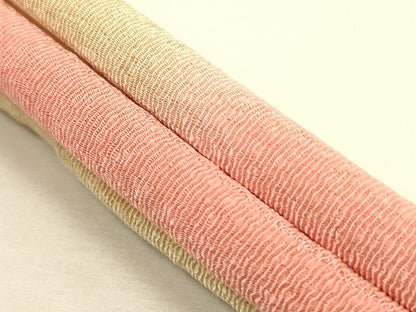 平和屋着物●和装小物 帯締め・帯揚げセット うらら香 刺繍 駒 丸ぐけ 暈し染め 金糸 撚り房 逸品 未使用 AAAS2714ay