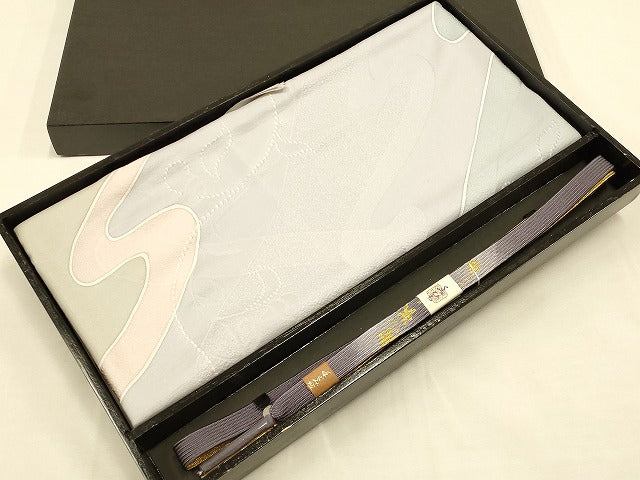 平和屋着物●和装小物　帯締め・帯揚げセット　高麗組　暈し　金糸　逸品　未使用　AAAS2717ay