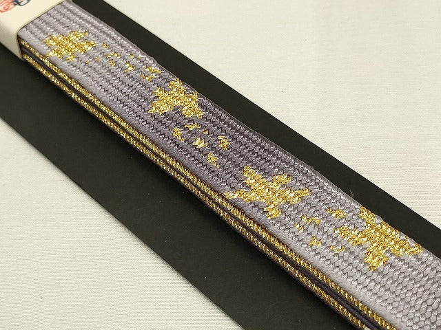 平和屋着物●和装小物　帯締め・帯揚げセット　高麗組　暈し　金糸　逸品　未使用　AAAS2717ay