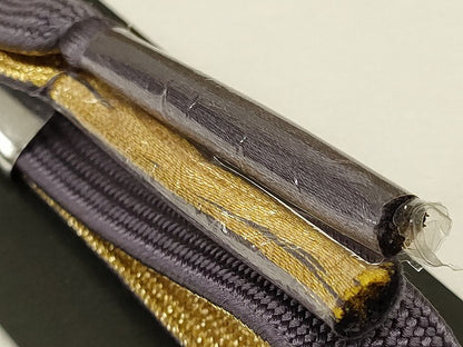 平和屋着物●和装小物　帯締め・帯揚げセット　高麗組　暈し　金糸　逸品　未使用　AAAS2717ay