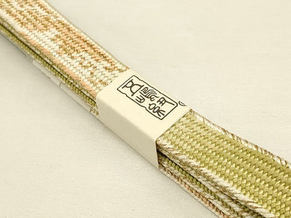 平和屋着物●無形文化財 江戸組紐 五嶋紐 帯締め 高麗組 金糸 逸品 新品 AAAS2726ay