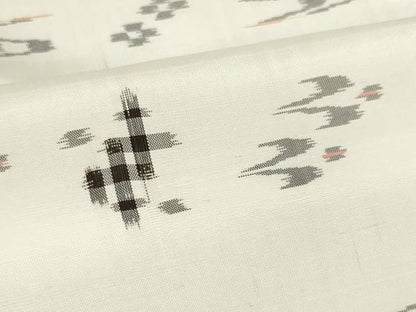 平和屋着物●本場琉球絣 紬 反物 着尺 手織 大城誠光作 証紙付き 逸品 未使用 DAAQ1275zzz