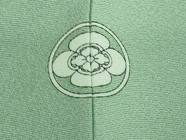 平和屋着物●豪華色留袖 駒刺繍 飛鶴吉祥花文 金彩 ロング丈 正絹 逸品 DAAP1883ic