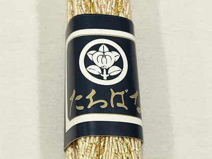 平和屋着物●和装小物 上質な帯締め 平組 暈し 金糸 武者小路謹製 箱付き 逸品 未使用 AAAS2860ay