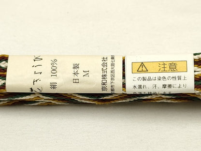 平和屋着物●和装小物　上質な帯締め　双金剛組　花きょうび　日本製　撚り房　箱付き　逸品　未使用　AAAS2867ay