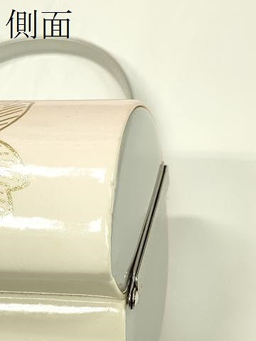 平和屋着物●和装小物 和装バッグ ハンドバッグ 梅桜舞花文 金彩 振袖 逸品 未使用 CAAQ8088ju
